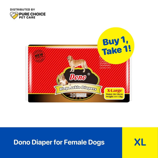 Dist. by Pure Choice - Buy 1 Take 1 Dono Diapers Female XL