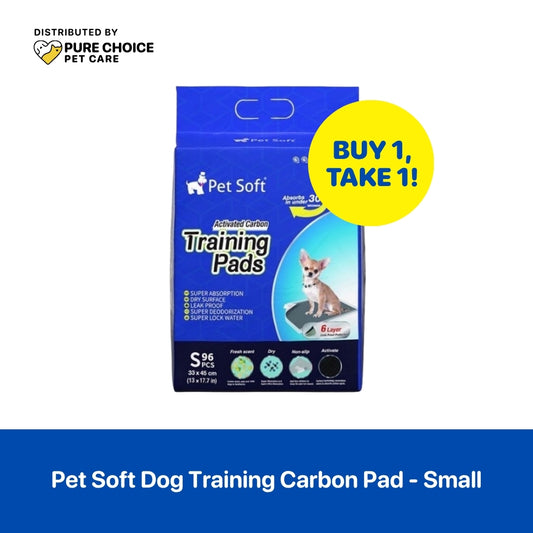 Dist. by Pure Choice - Buy 1 Take 1 Pet Soft Dog Training Carbon Pad - Small