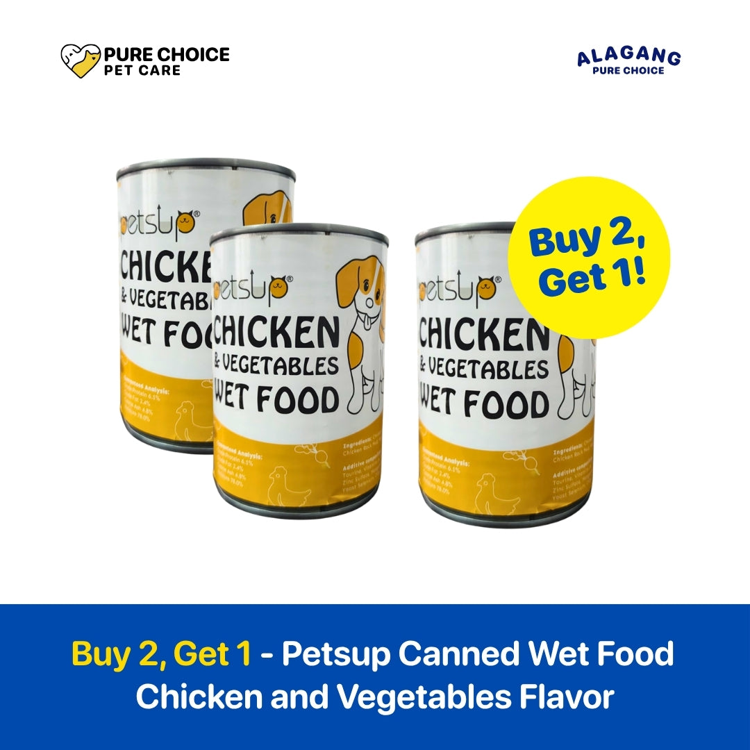 Dist, by Pure Choice - Buy 2, Get 1 Free Petsup Canned Dog Wet Food Chicken & Vegetables Flavor 375g