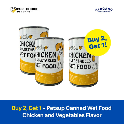 Dist, by Pure Choice - Buy 2, Get 1 Free Petsup Canned Dog Wet Food Chicken & Vegetables Flavor 375g