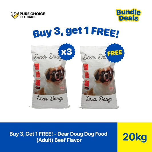 Pure Choice - Buy 3, Get 1 Free Dear Doug Dry Dog Food Beef Flavor 20Kg