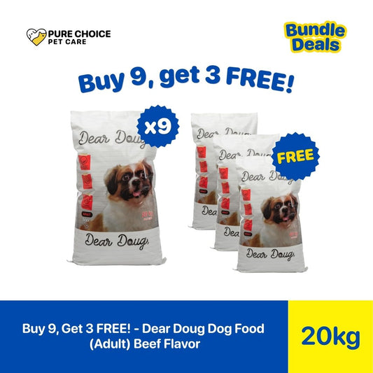 Pure Choice - Buy 9, Get 3 Free Dear Doug Dry Dog Food Beef Flavor 20Kg