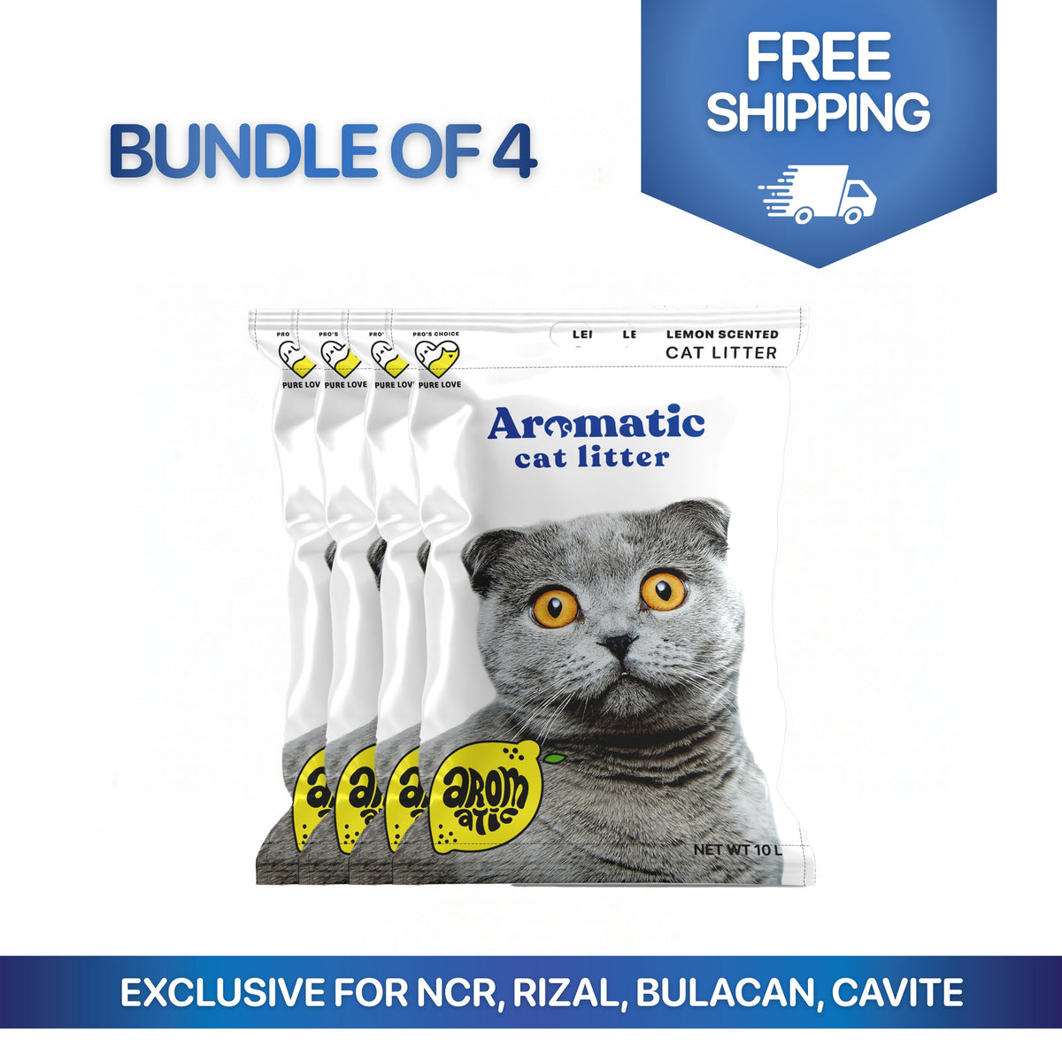 Natural Bentonite Cat Litter 10L/8kg - Bundles