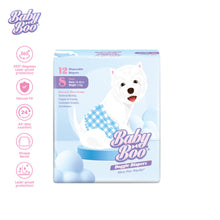 Baby Boo Male Boy Dog Diaper (XS-M) for potty training image 0