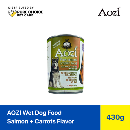 Distributed by Pure Choice - AOZI Wet Dog Food in Can 430g