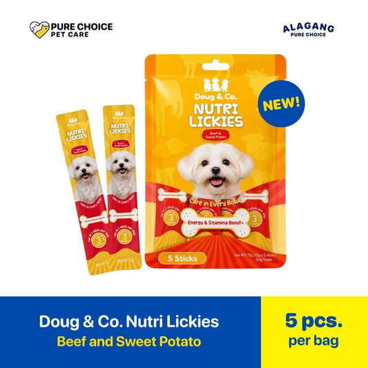 Pure Choice - Doug & Co. Nutri Lickies Dog Wet Treats Beef and Sweet Potato Flavor 75g