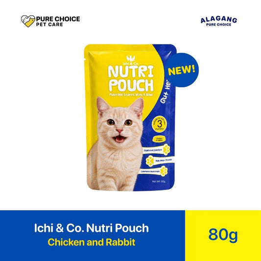 Pure Choice - Ichi & Co. Nutri Pouch Cat Wet Food Chicken and Rabbit Flavor 80g