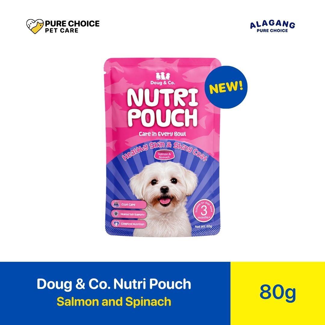 Pure Choice - Doug & Co. Nutri Pouch Dog Wet Food Salmon and Spinach Flavor 80g