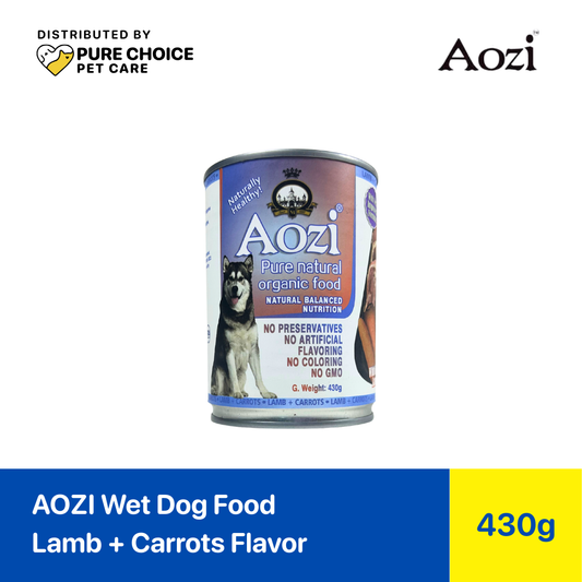 Distributed by Pure Choice - AOZI Wet Dog Food in Can 430g