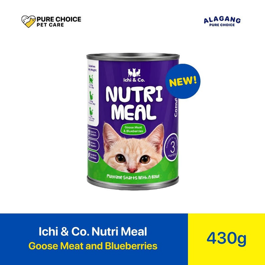 Pure Choice - Ichi & Co. Nutri Meal Cat Wet Food Goose Meat & Blueberries Flavor 430g