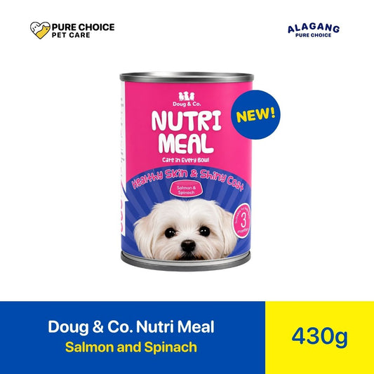 Pure Choice - Doug & Co. Nutri Meal Dog Wet Food Salmon and Spinach 430g