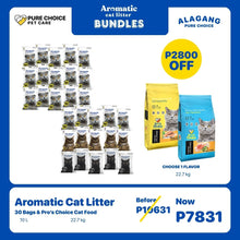 Bundle: 30 Bags of Aromatic Cat Litter + 1 Sack of 22.7Kg Pro's Choice Cat Food
