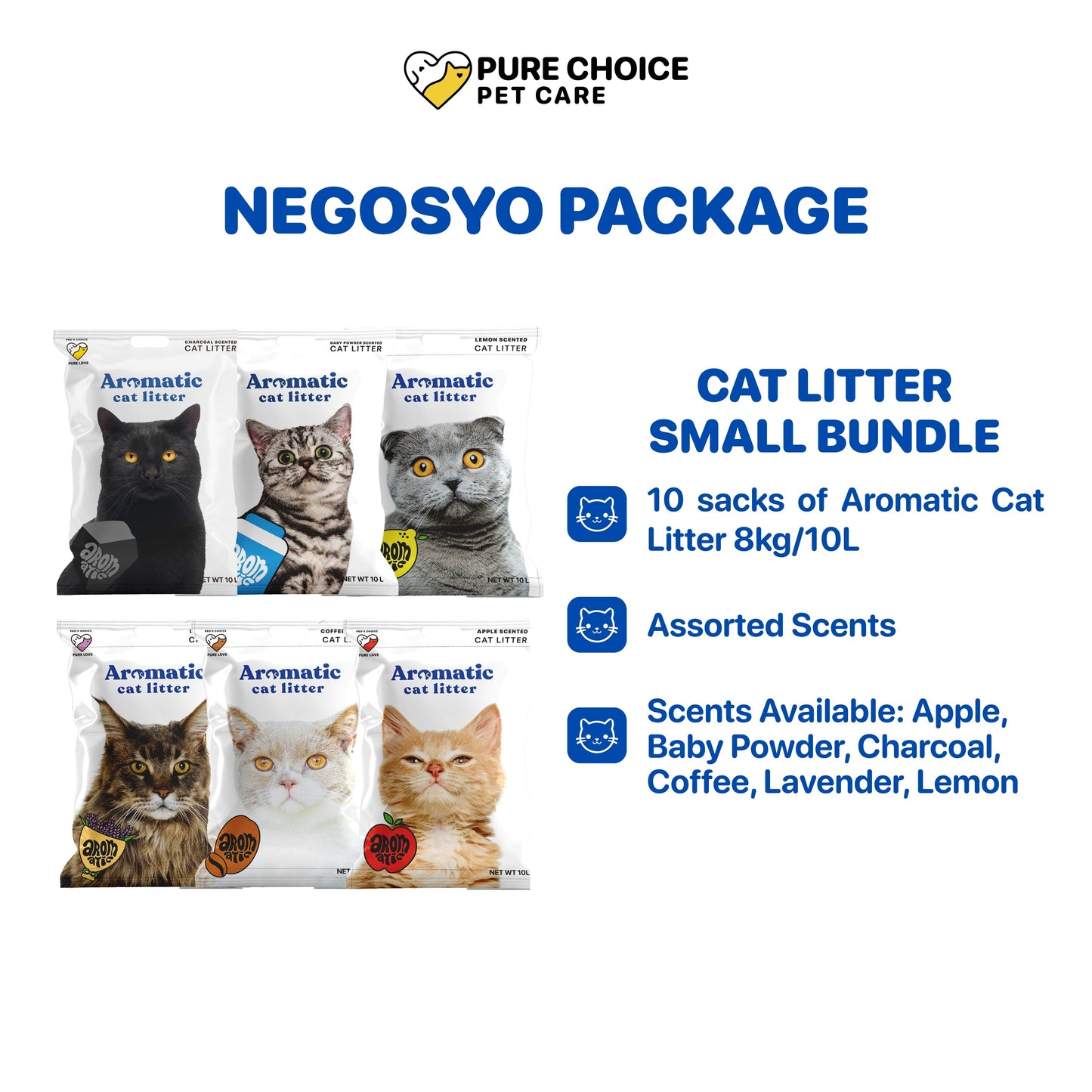 Pure Choice Pet Care - Cat Litter Small Bundle