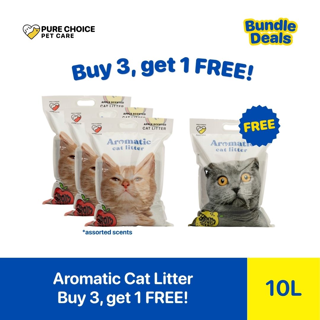 Pure Choice - Buy 3 Get 1 Free Aromatic Cat Litter 10L/8kg Assorted Scents - Strong Clumping