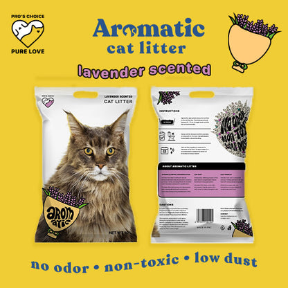 Aromatic Cat Litters 10L/8kg: Apple, Lemon, Coffee and Lavander Scents image 2