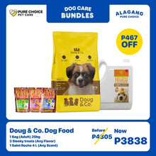 Doug & Co. Dog Food Lamb & Beef 20kg (Adult) + 3 Pcs Sleeky Treats + Saint Roche Shampoo 4L