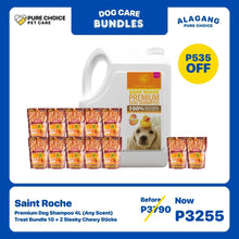 Saint Roche Premium Shampoo 4L (Any Scent) + Treat Bundles 10 + 2 Sleeky Chewy Sticks