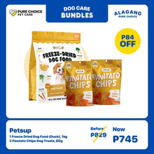 Petsup 1 Freeze Dried Dog Food (1kg) + 2 Pawtato Chips Dog Treats (80g)