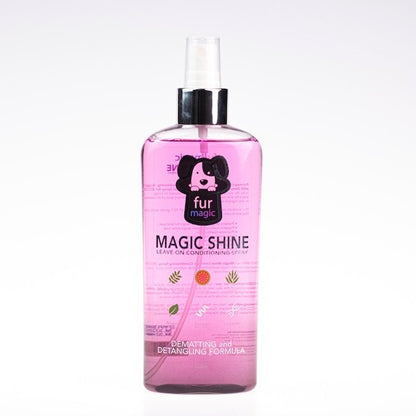 Furmagic Magic Shine Leave-On Conditioning Spray with Detangling and Dematting Formula Spray for Dog - Pink image