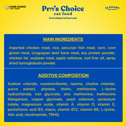 Pro's Choice Dry Cat Food for All Life Stages Flavor 1Kg - Bundle of 2 Packs