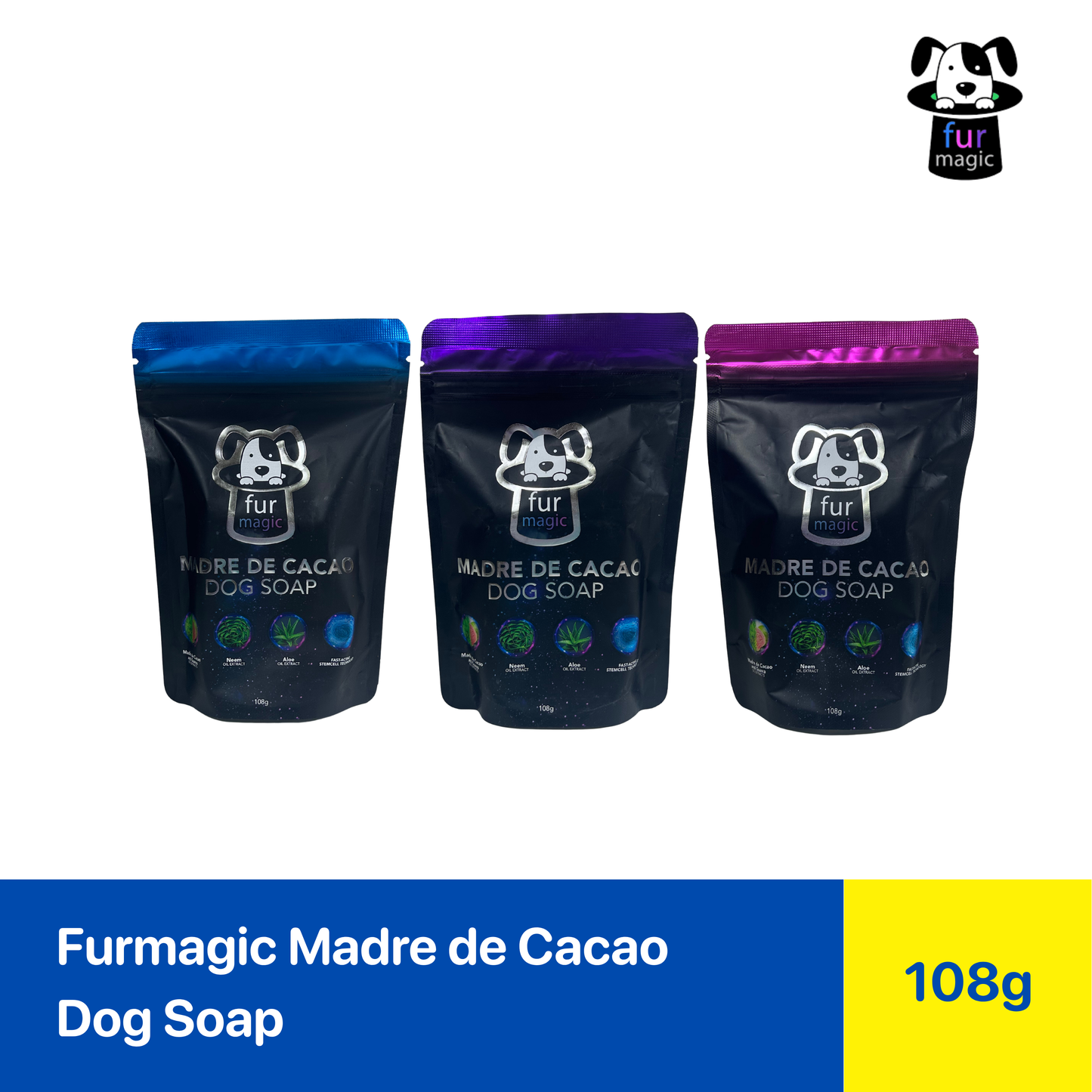 Furmagic Madre de Cacao Dog Soap 108g