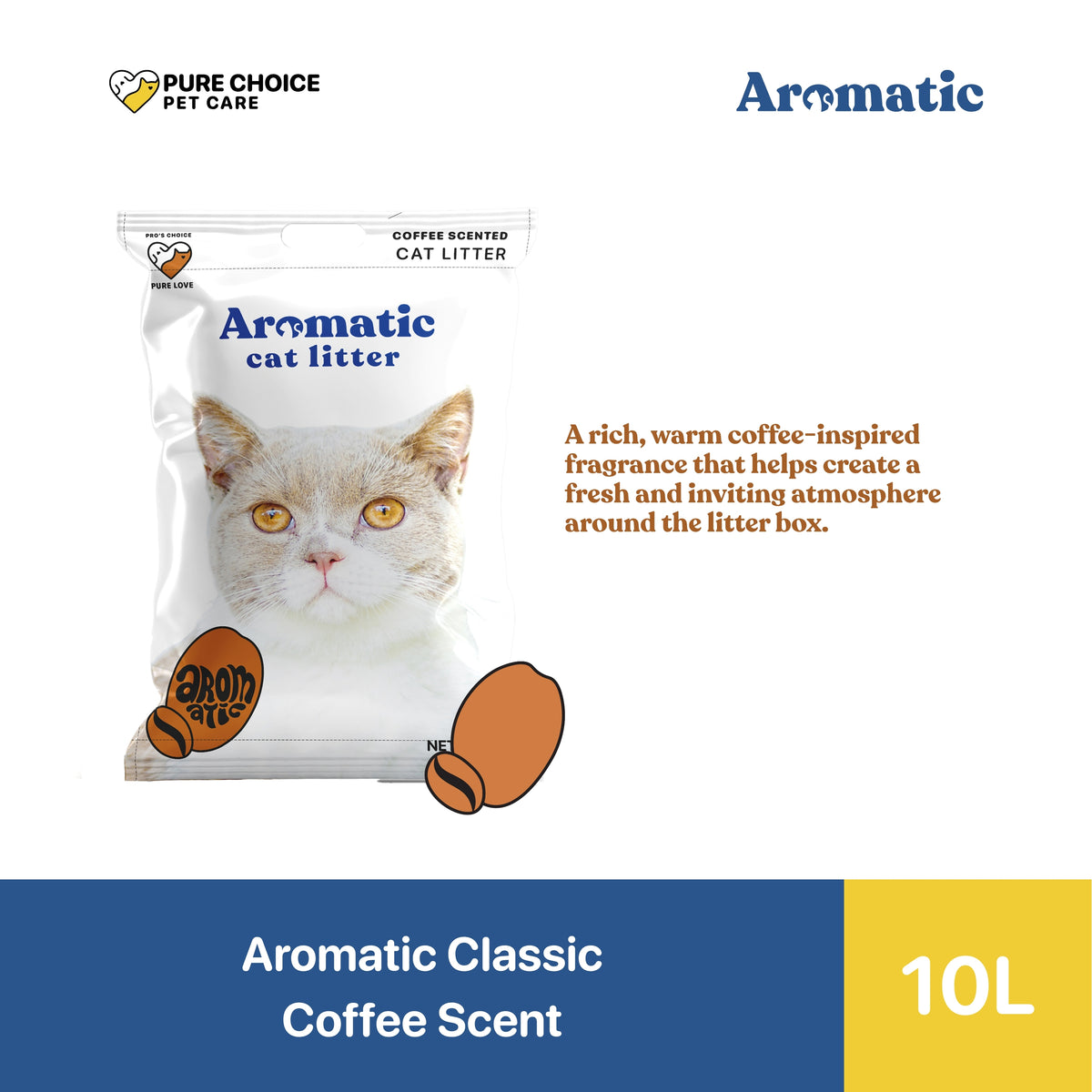 Aromatic Bentonite Cat Litter 10L/8kg