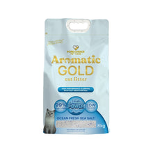 Aromatic Gold Ultra-fine Cat Litter Ocean Fresh Sea Salt 10-12L/8kg