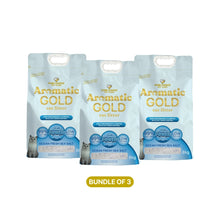 Aromatic Gold Ultra-fine Cat Litter Ocean Fresh Sea Salt 10-12L/8kg (Breeze Bundle) - Bundle of 3