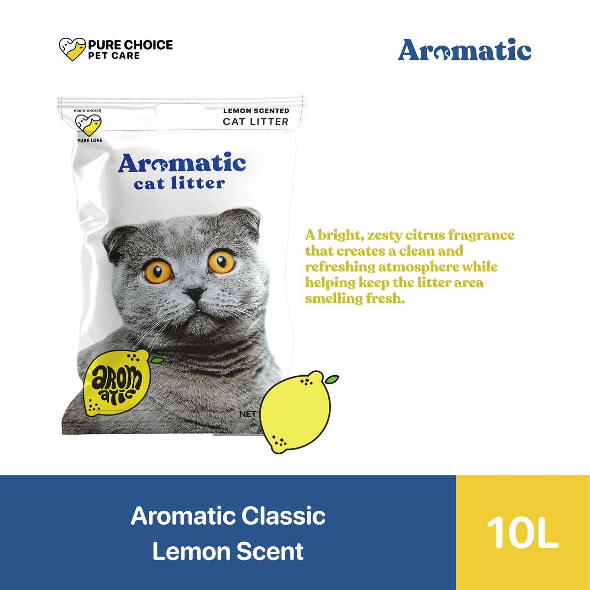 Aromatic Bentonite Cat Litter 10L/8kg