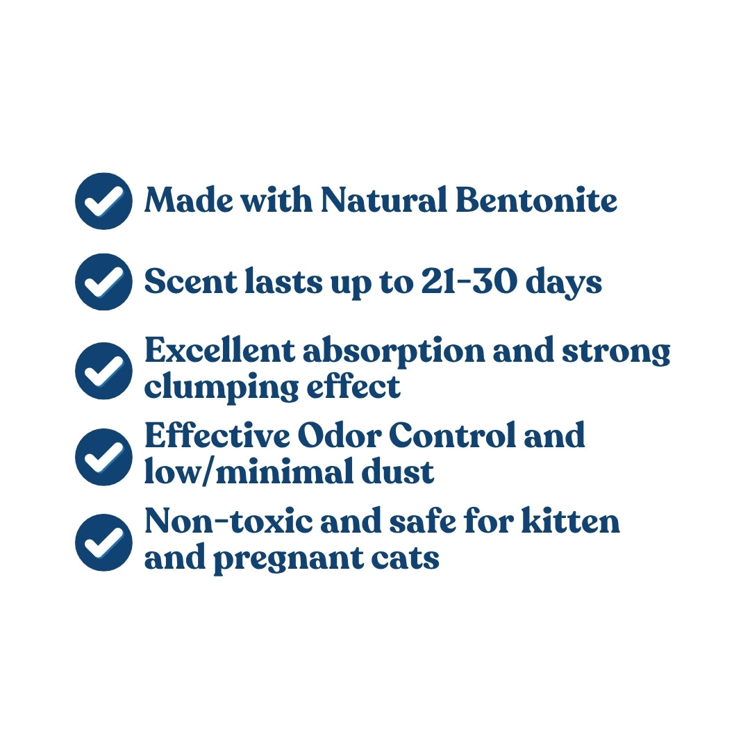 Natural Bentonite Cat Litter 10L/8kg - Bundles