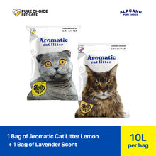 Bundle: Aromatic Cat Litter 8Kg/10L Lavender + Lemon
