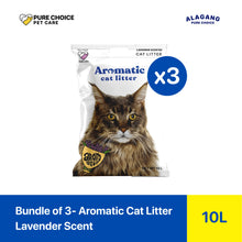 Bundle: Aromatic Cat Litters 10L/8kg - Buy 3 Save 195! - Lavender