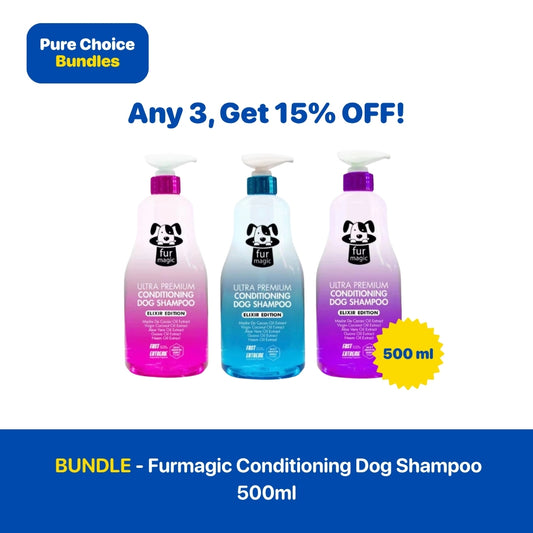 Bundle - Furmagic Conditioning Dog Shampoo 500ml
