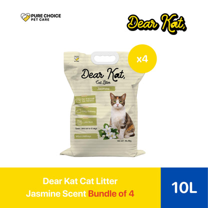 Dear Kat Cat Litter 10L/8kg - Bundle of 4 Bags