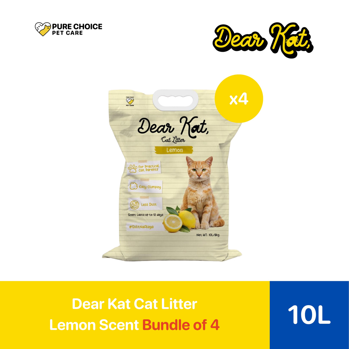 Dear Kat Cat Litter 10L/8kg - Bundle of 4 Bags