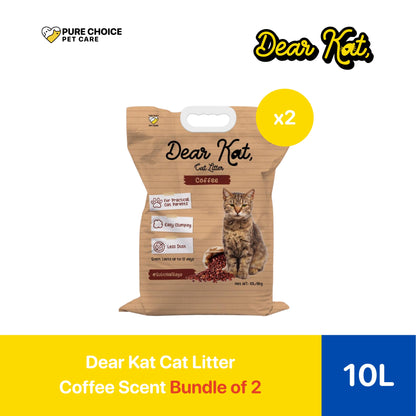 Dear Kat Cat Litter 10L/8kg - Bundle of 2 Sacks