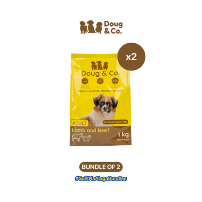 Doug & Co. Dog Dry Food 1Kg Lamb and Beef - Bundle of 2 Packs