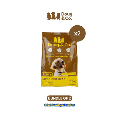 Doug & Co. Dog Dry Food 1Kg Lamb and Beef - Bundle of 2 Packs