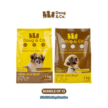 Doug & Co. Dry Dog Food Puppy and Adult Lamb and Beef 1kg - Bundle of 12 Packs