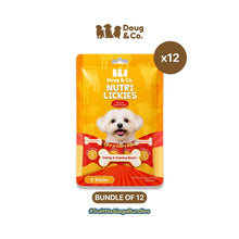 Doug & Co. Nutri Lickies Dog Treats (15g x 5 Sticks) 75g - Bundle of 12