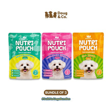 Doug & Co. Nutri Pouch Dog Wet Food 80g - Bundle of 3