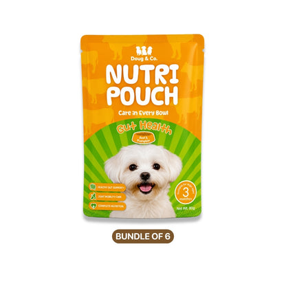 Nutri Pouch Dog Wet Food 80g - Bundle of 6