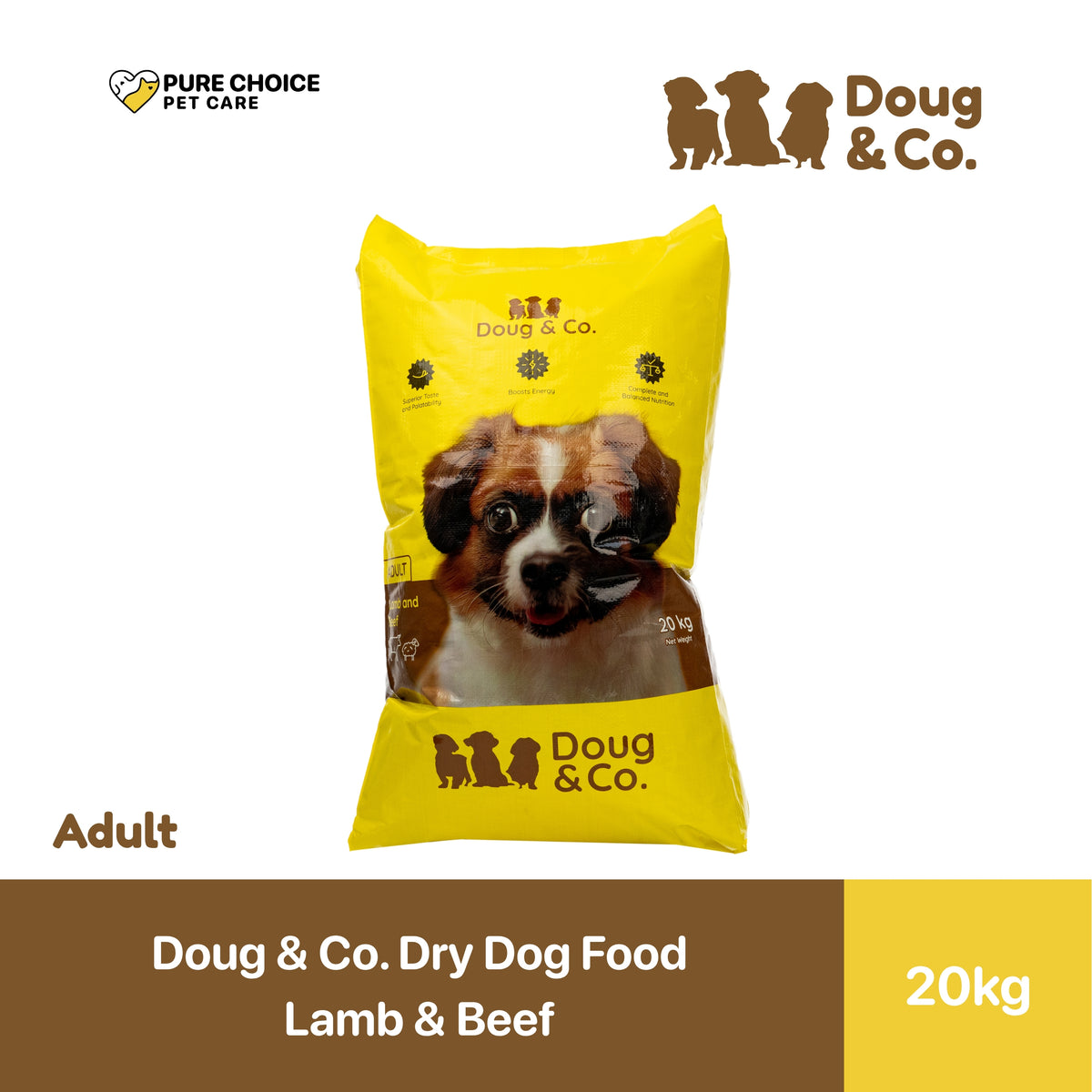 Doug & Co. Dry Dog Food Adult/ Puppy Lamb and Beef 20kg