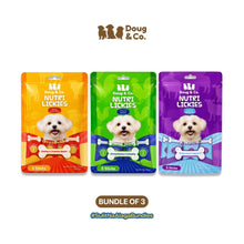 Doug & Co. Nutri Lickies Dog Treats (15g x 5 Sticks)  75g - Bundle of 3