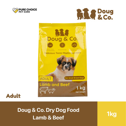 Doug & Co. Dry Dog Food Puppy / Adult Lamb and Beef 1kg
