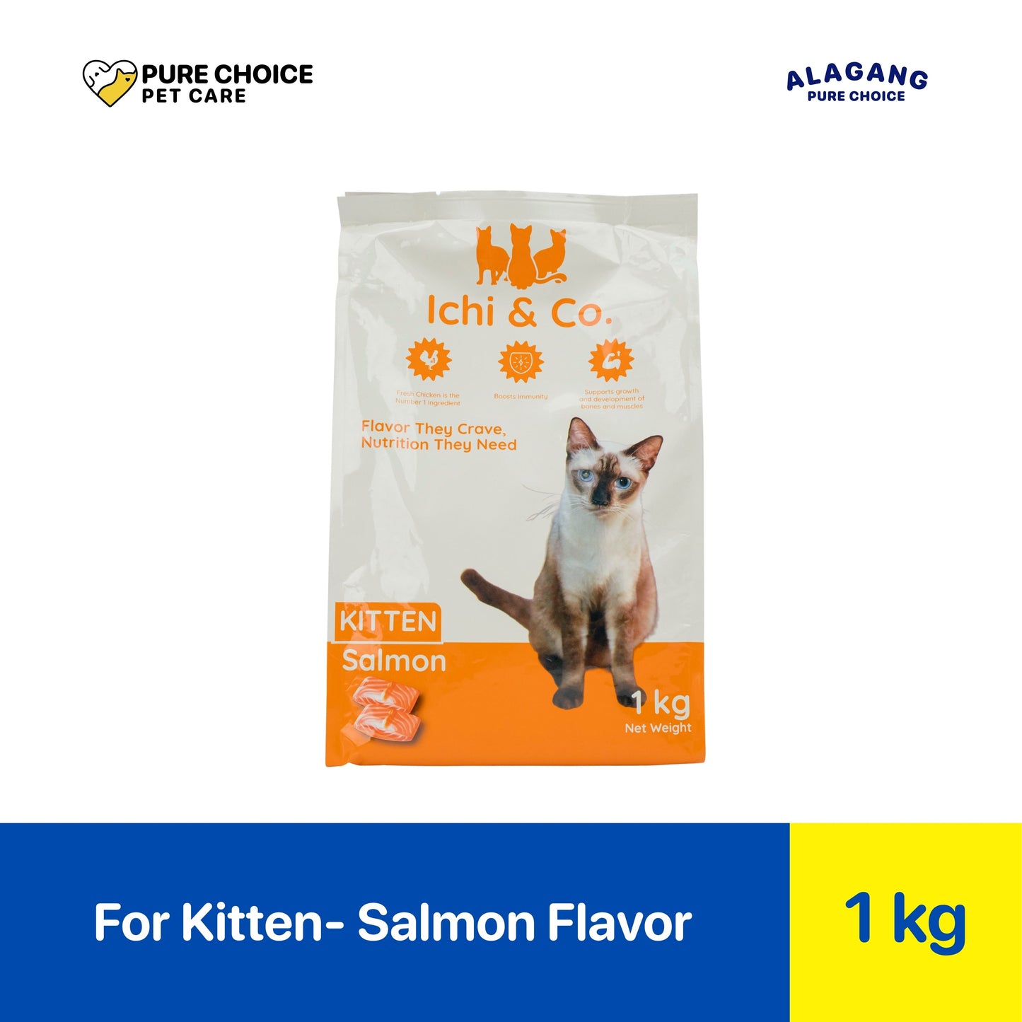 Pure Choice Ichi & Co. Dry Cat Food Kitten Salmon