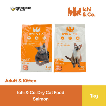 Ichi & Co. Dry Cat Food Adult / Kitten Salmon 1kg