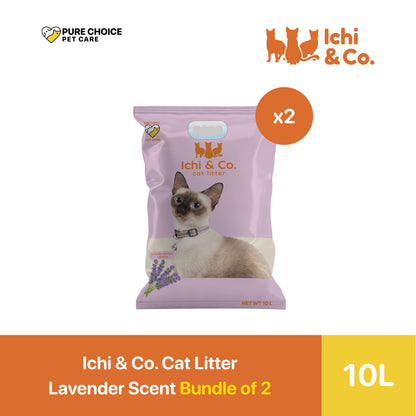 Ichi & Co. Bentonite Cat Litter 10L/8kg - Bundle of 2 Sacks