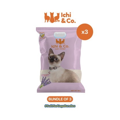 Ichi & Co. Bentonite Cat Litter 10L/8kg - Bundle of 3 Bags