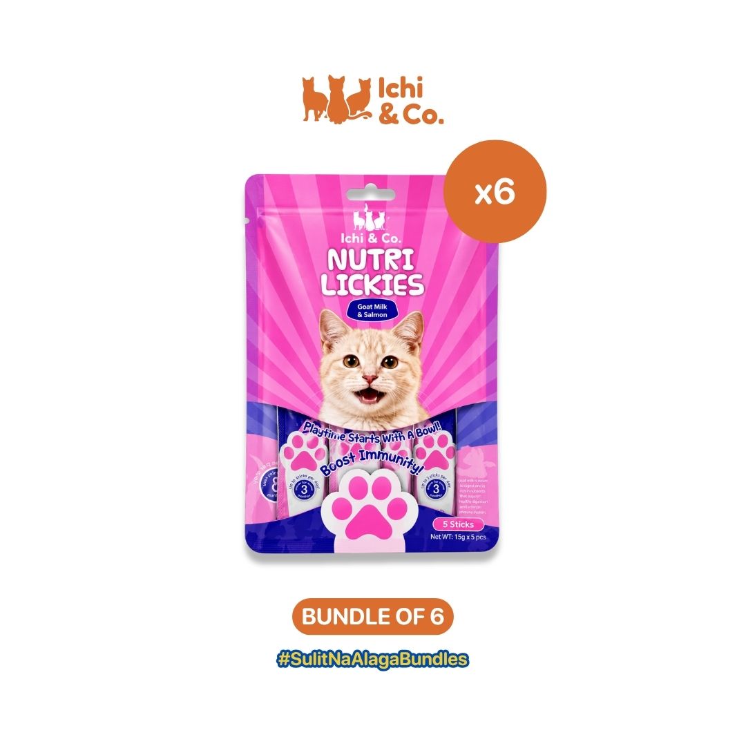 Ichi & Co. Nutri Lickies Cat Wet Treats (15g x 5 Sticks) 75g - Bundle of 6